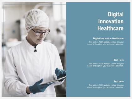 Digital innovation healthcare ppt powerpoint presentation infographic template templates cpb