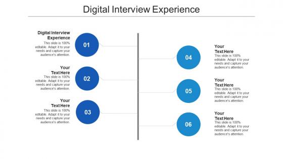 Digital interview experience ppt powerpoint presentation infographic template background cpb