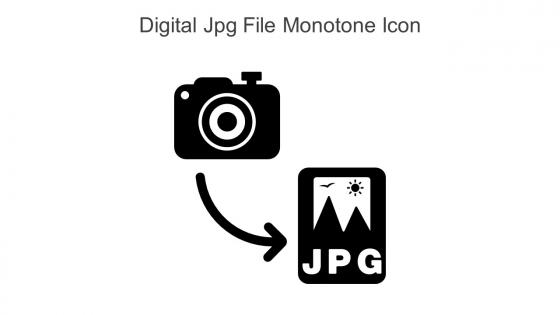 Digital Jpg File Monotone Icon In Powerpoint Pptx Png And Editable Eps Format