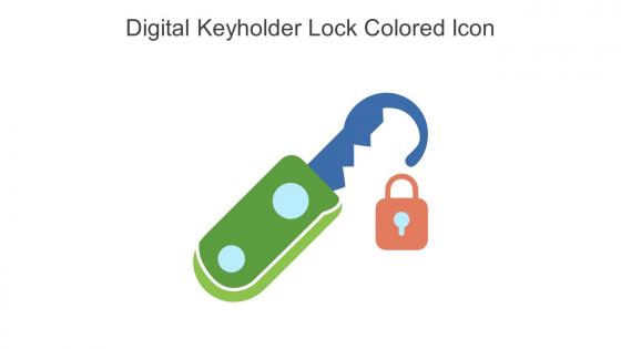 Digital Keyholder Lock Colored Icon In Powerpoint Pptx Png And Editable Eps Format