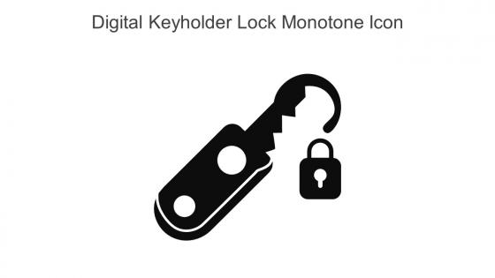Digital Keyholder Lock Monotone Icon In Powerpoint Pptx Png And Editable Eps Format