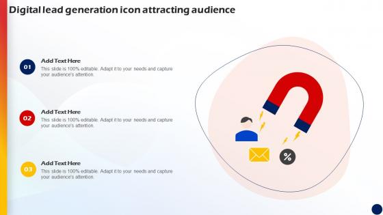 Digital Lead Generation Icon Attracting Audience