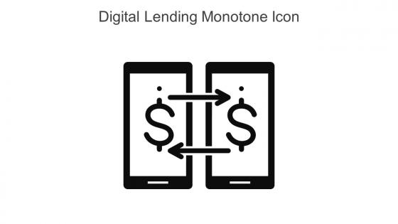 Digital Lending Monotone Icon In Powerpoint Pptx Png And Editable Eps Format