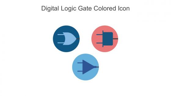 Digital Logic Gate Colored Icon In Powerpoint Pptx Png And Editable Eps Format