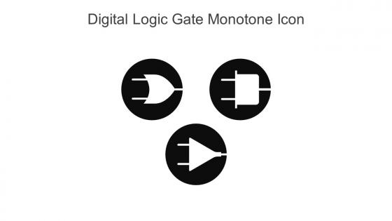 Digital Logic Gate Monotone Icon In Powerpoint Pptx Png And Editable Eps Format