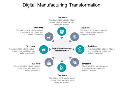 Digital manufacturing transformation ppt powerpoint presentation styles brochure