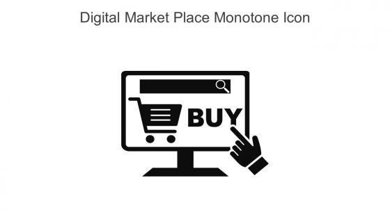 Digital Market Place Monotone Icon In Powerpoint Pptx Png And Editable Eps Format