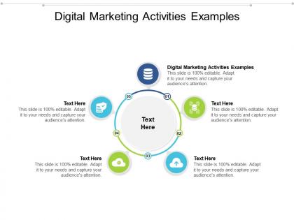 Digital marketing activities examples ppt powerpoint presentation outline slides cpb