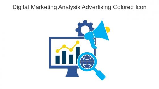 Digital Marketing Analysis Advertising Colored Icon In Powerpoint Pptx Png And Editable Eps Format