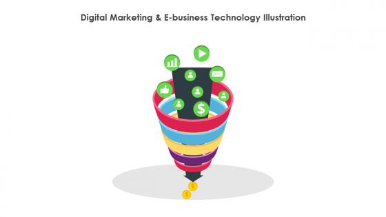 Digital Marketing And E Business Technology Illustration