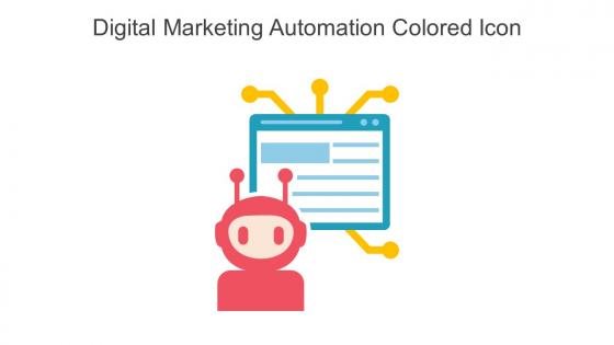 Digital Marketing Automation Colored Icon In Powerpoint Pptx Png And Editable Eps Format