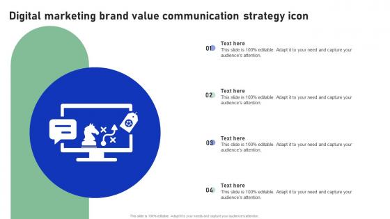 Digital Marketing Brand Value Communication Strategy Icon