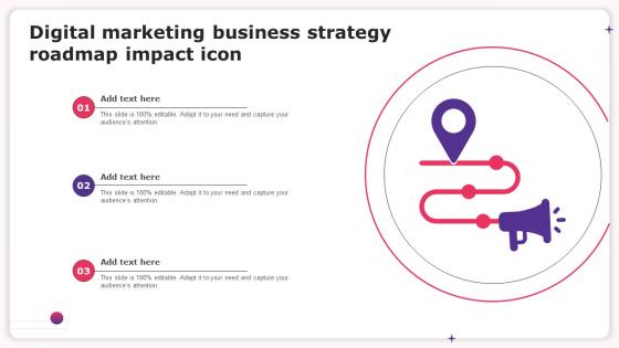 Digital Marketing Business Strategy Roadmap Impact Icon