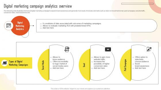 Digital Marketing Campaign Analytics Overview Introduction To Marketing Analytics MKT SS