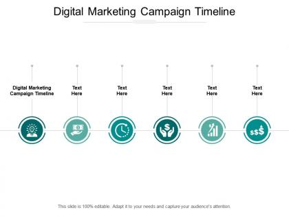 Digital marketing campaign timeline ppt powerpoint presentation outline guidelines cpb