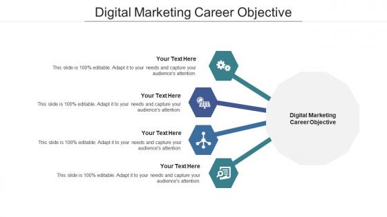 Digital marketing career objective ppt powerpoint presentation pictures design templates cpb
