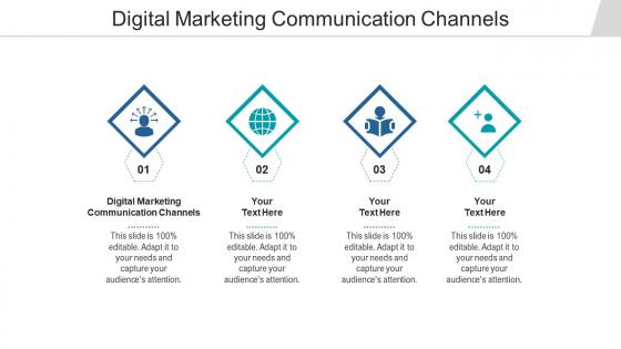 Digital marketing communication channels ppt powerpoint presentation summary model cpb