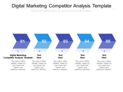 Digital marketing competitor analysis template ppt powerpoint presentation file slide download cpb