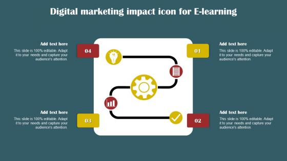 Digital Marketing Impact Icon For E Learning