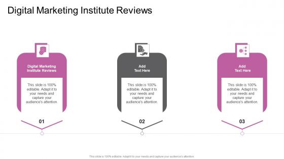 Digital Marketing Institute Reviews In Powerpoint And Google Slides Cpb