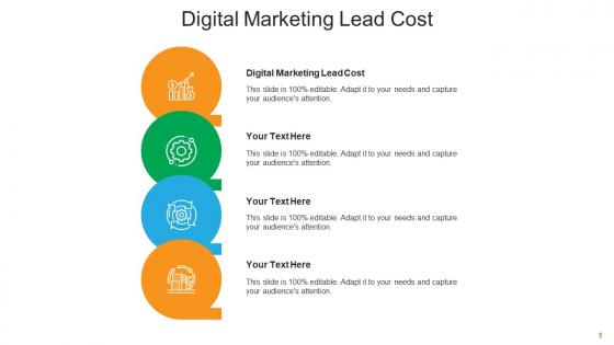 Digital marketing lead cost ppt powerpoint presentation professional graphics pictures cpb