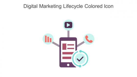 Digital Marketing Lifecycle Colored Icon In Powerpoint Pptx Png And Editable Eps Format