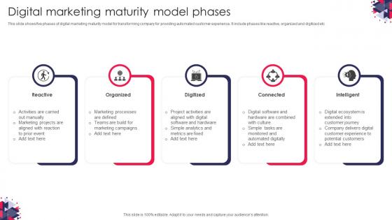 Digital Marketing Maturity Model Phases