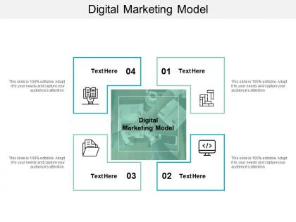 Digital marketing model ppt powerpoint presentation gallery slides cpb