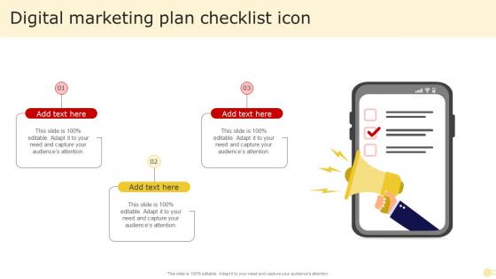 Digital Marketing Plan Checklist Icon