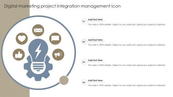 Digital Marketing Project Integration Management Icon