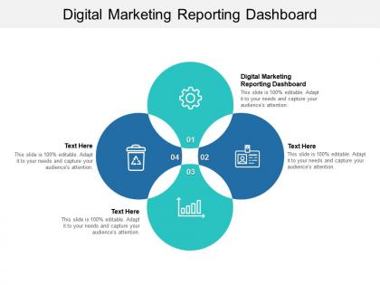 Digital marketing reporting dashboard ppt powerpoint presentation icon templates cpb