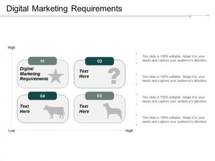 Digital marketing requirements ppt powerpoint presentation portfolio background designs cpb