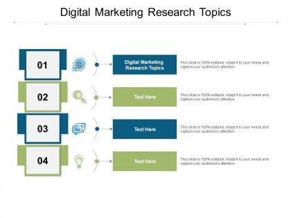 Digital marketing research topics ppt powerpoint presentation styles graphics example cpb