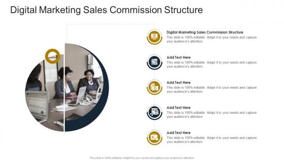 Digital Marketing Sales Commission Structure In Powerpoint And Google Slides Cpb