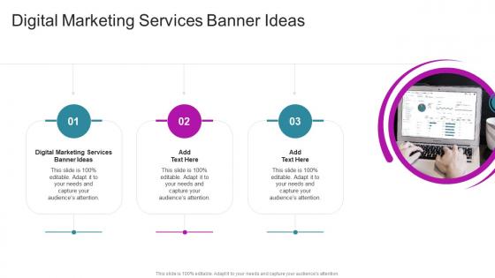 Digital Marketing Services Banner Ideas In Powerpoint And Google Slides Cpb