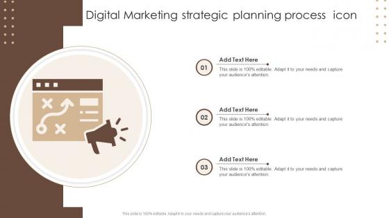 Digital Marketing Strategic Planning Process Icon