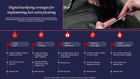 Digital Marketing Strategies For Implementing Hair Salon Planning