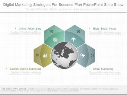 Digital marketing strategies for success plan powerpoint slide show