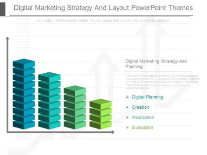 Digital marketing strategy and layout powerpoint themes