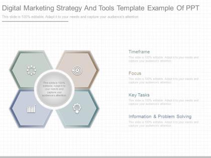 Digital marketing strategy and tools template example of ppt