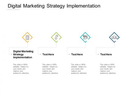 Digital marketing strategy implementation ppt powerpoint presentation inspiration sample cpb