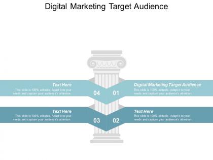 Digital marketing target audience ppt powerpoint presentation pictures smartart cpb