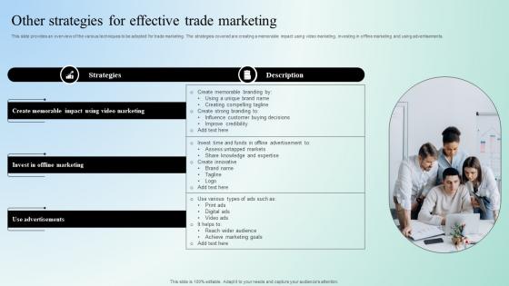 Digital Marketing Techniques Other Strategies For Effective Trade Marketing Strategy SS V