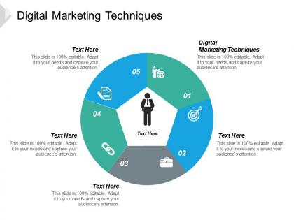 Digital marketing techniques ppt powerpoint presentation icon graphic tips cpb
