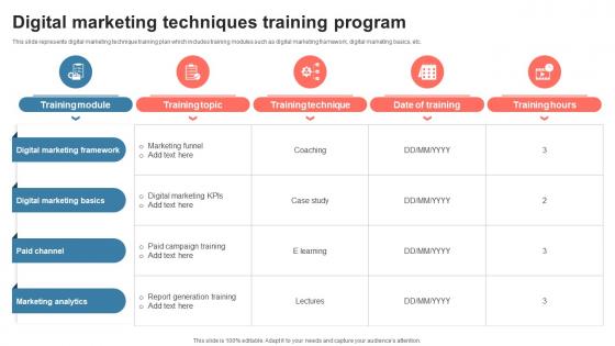 Digital Marketing Techniques Training Program