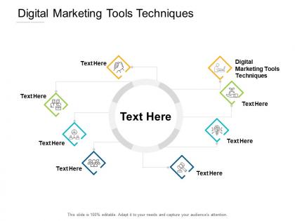 Digital marketing tools techniques ppt powerpoint presentation infographic template shapes cpb