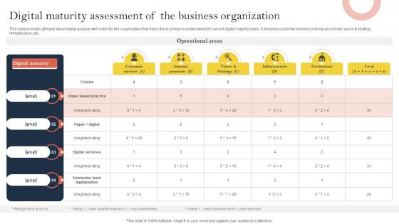 Digital Maturity Assessment Of The Business Organization Effective Corporate Digitalization Techniques