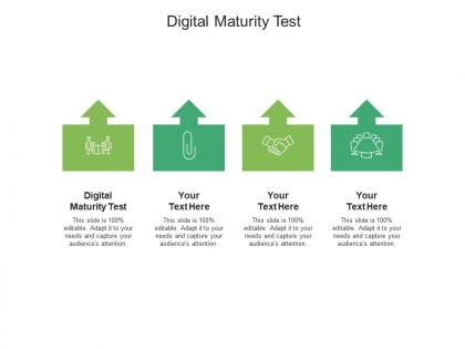 Digital maturity test ppt powerpoint presentation layouts deck cpb