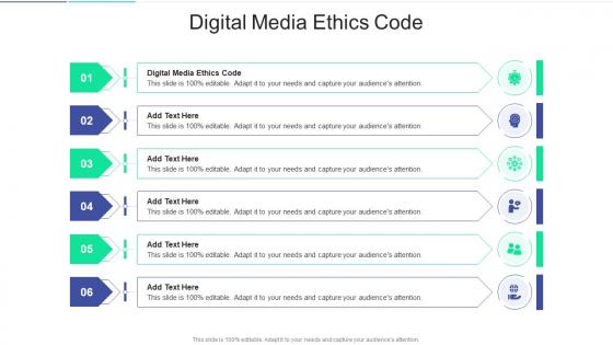 Digital Media Ethics Code In Powerpoint And Google Slides Cpb