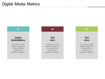 Digital media metrics ppt powerpoint presentation file slides cpb